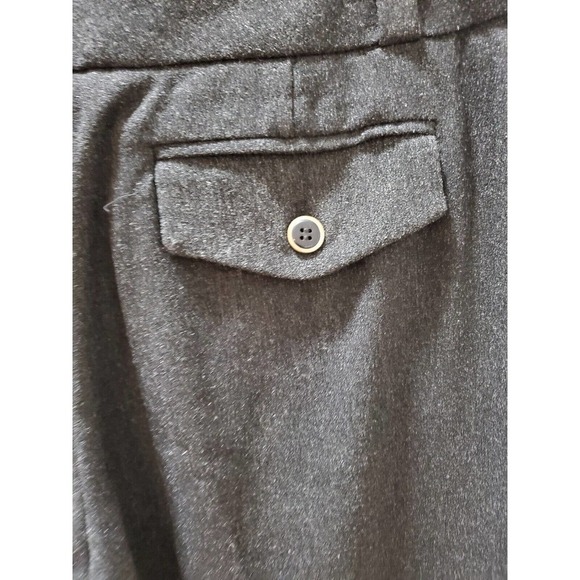 DKNY Women's Gray Wide Leg Zipper Front Slash Pockets Casual Pants Size 8 - Picture 9 of 13